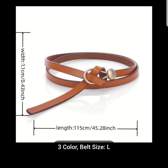 Knotted belt, perfect for coats and more - Picture 4 of 5